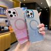 Чехол для iPhone 16 Pro из ТПУ + Акрила с Блестками, Магнитный Чехол для Телефона, Совместимый с MagSafe
