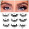 5 Pairs/Set Self-adhesive FALSE Eyelashes Reusable Natural Look Wispy Fluffy Handmade Fake Lashes