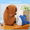 Adorable Shark Capybara Plush Doll Soft Stuffed Animal Toy For Kids In Various Sizes