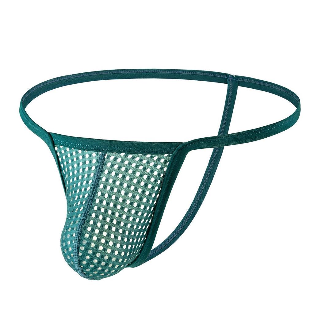 Мужские сетчатые стринги с низкой талией, сексуальное и дышащее нижнее белье для клубов - E108