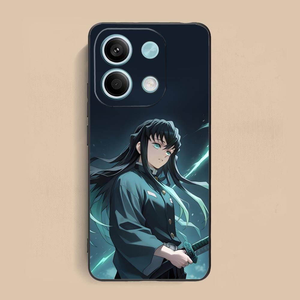 Demon Slayer Muichiro Phone Case for Xiaomi Redmi Note 14 13 12 11 A5 3 2 1 Pro Plus 4G 5G Colour Protective Pretty Luxury Cover