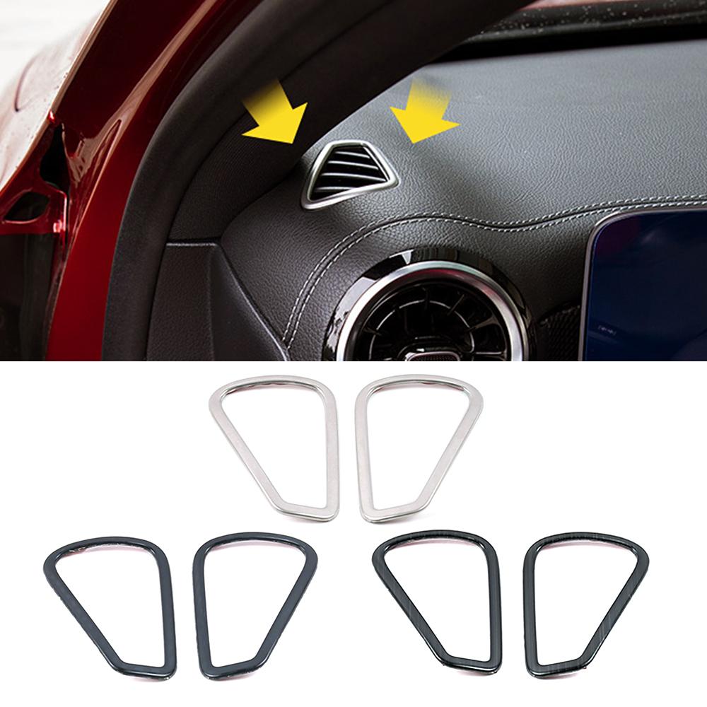 Для Mercedes Benz A CLA Class W177 V177 C118 W118 2020 2024 2024 Автомобильная приборная панель кондиционера воздуха розетка переменного тока рамка вентиляционное кольцо отделка