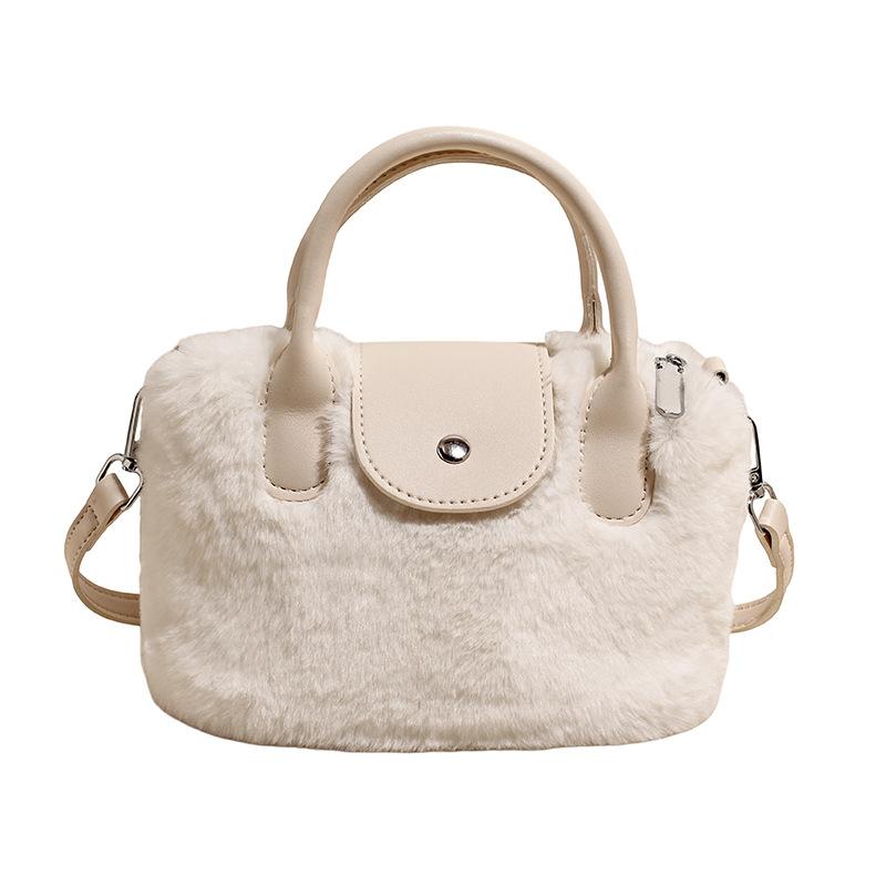 Маленькая сумочка, Пушистая сумочка, Милая и пушистая, Одноплечевая сумка-ведро кроссбоди