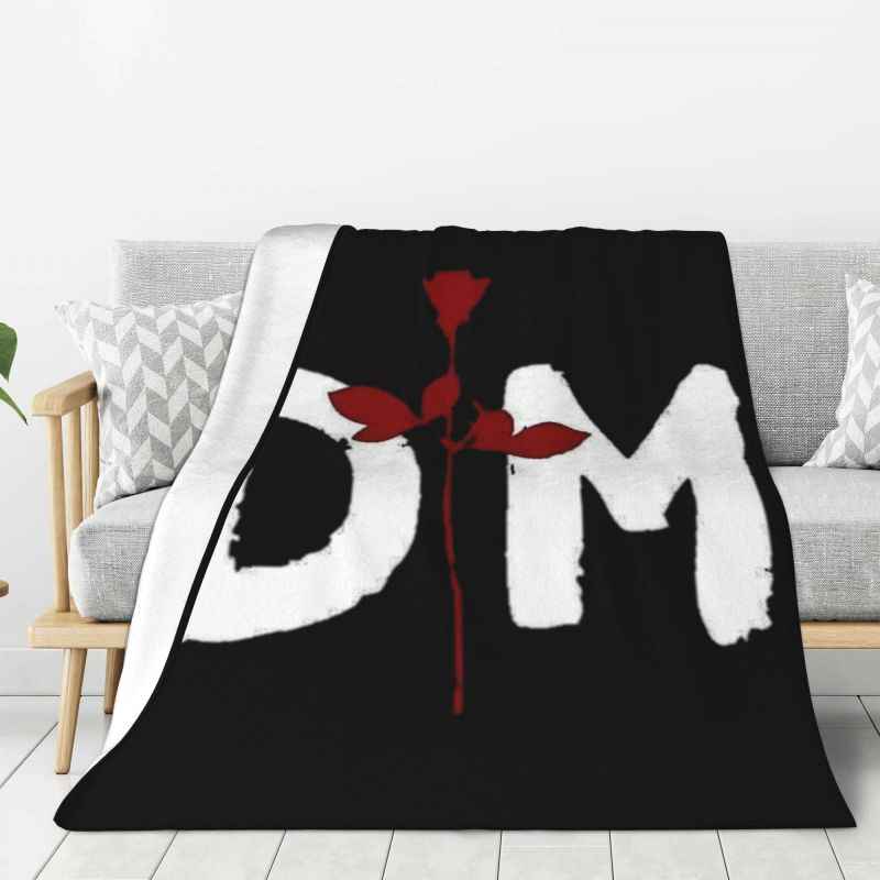 Индивидуальный флисовый плед Depeche Cool Mode для дивана, теплый фланелевый плед для спальни, дома, одеяло для дивана, тяжелый металл, рок-группа