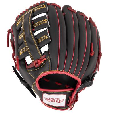 Rakuten Golden Eagles x GP Baseball Перчатка для броска, Софтбол, Общая, Универсальная, 12,5 дюйма, Черный/Оранжевый, Для левой руки