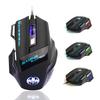 61-клавишный RGB проводной игровой комплект клавиатура и мышь, немеханическая мембранная, черно-белый, с семицветной мини-подсветкой