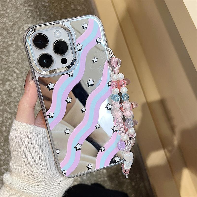 Zhitai Apple 15 iPhone 14 Три-в-Одном Зеркальный Чехол для Телефона 16 Pro Max - Ins Style