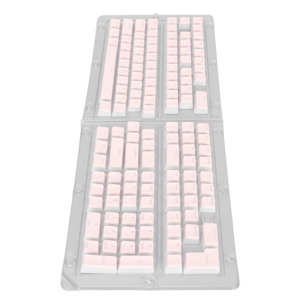 Keyboard Keycaps 129 Keys Pudding Transparent OEM Height PBT Two Color Injection Molding DIY