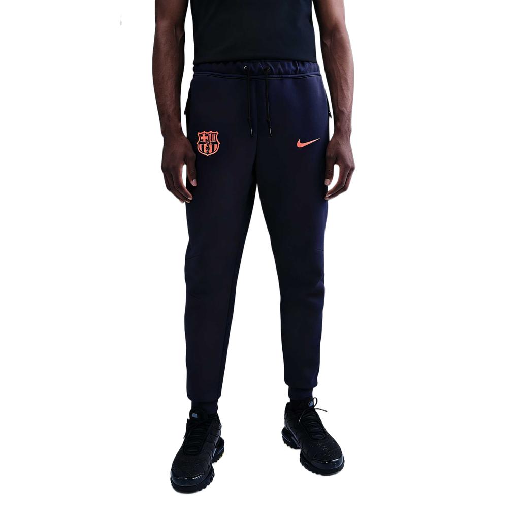 Nike FC Soccer Bottoms Men's Midnight Blue/Bright Mango Moderate Cuffed Pants HQ1901-410