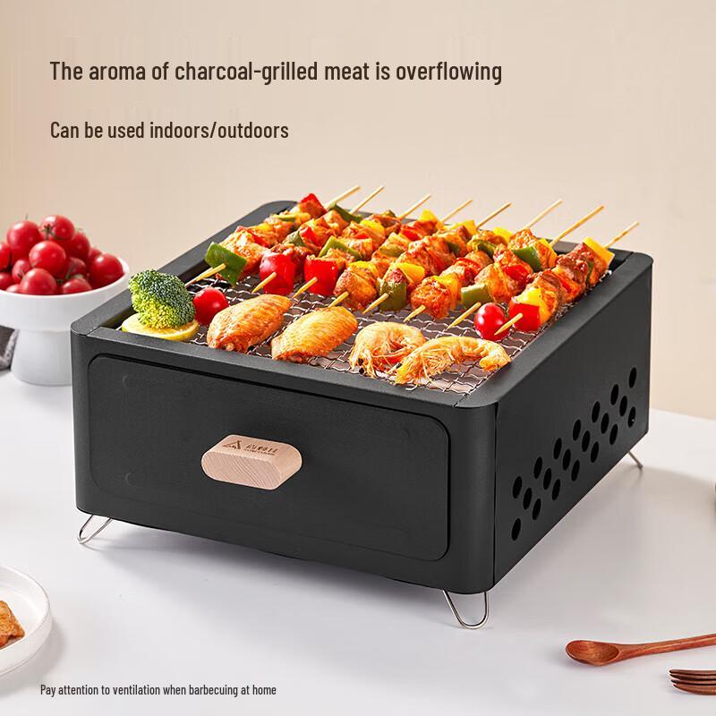 Уличный угольный мангал и печка для чая Suncojia