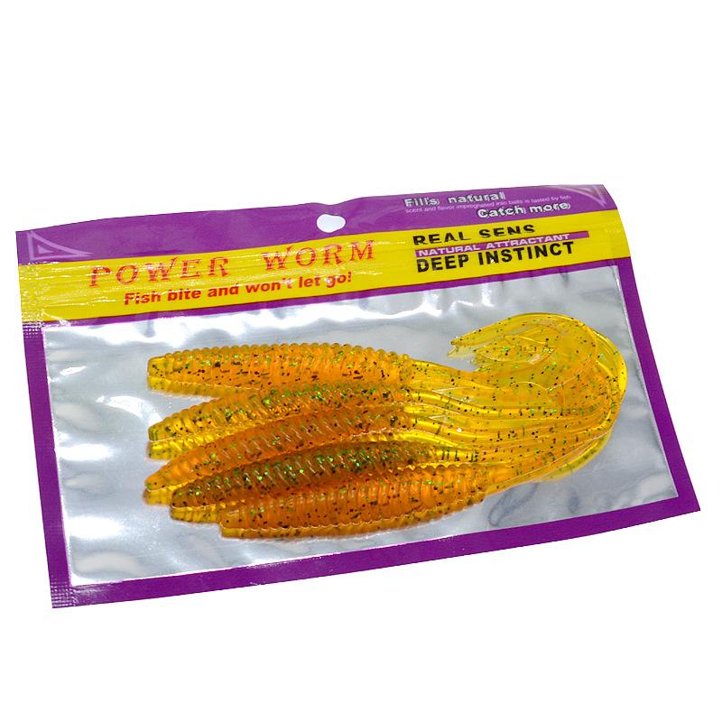 5 шт. опарыша с одним хвостом 13 см 6 г мягкие приманки искусственные черви свимбейты реалистичный дизайн ходячие ловушки для рыбы рыболовные приманки инструменты