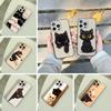 Мультяшные кошки   Чехол для телефона для iPhone 17,16,15,14,13,12,11 Pro Max,16Plus,XS  Мягкий черный чехол