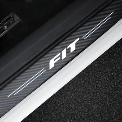 4 шт. Наклейки на пороги и задний бампер для Honda FIT 2018 2017 2016 2015 2014
