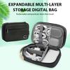 Multi-layer Data Line Charger Storage Bag Travel Organizer Waterproof Dust Storage Bag Digital Electronic Accessory Organizer