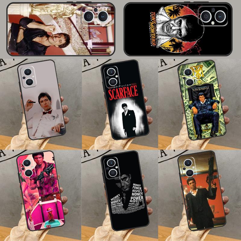 Scarface Tony Montana Case For OPPO Reno 11 12 13 F 8T 7 8 10 Pro OPPO Find X8 Pro X3 X6 Pro X5 Lite Cover Coque