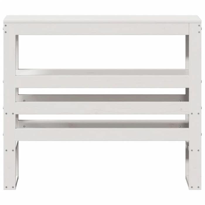 VidaXL Headboard with Shelves White 75 Cm Solid Pine Wood, Wooden Headboard, Headboard with Storage, Headboard 850900