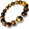 Natural Stone Bracelet Power Stone Bracelet Five Claw Dragon Gold Engraving Tiger Eye Money Luck Work Luck Advancement Luck Increase Brand Logo