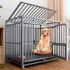 Средняя закрытая клетка для собак с туалетом для золотистого ретривера, самоеда, бордер-колли, лабрадора - Утолщенный забор-домик для питомцев