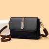 Simple Small Square Single Shoulder Versatile Crossbody Bag PU Material Urban Fashion Commuter Daily Bag