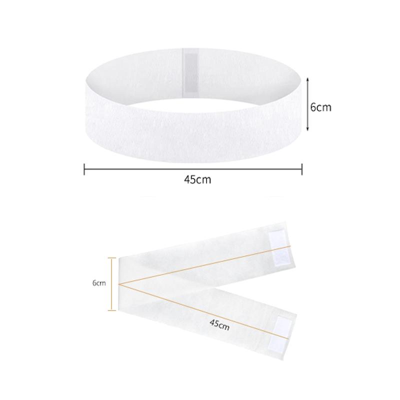 100 шт. одноразовых спа-повязок для лица, эластичных нетканых мягких повязок для ухода за кожей с удобной застежкой для салона красоты