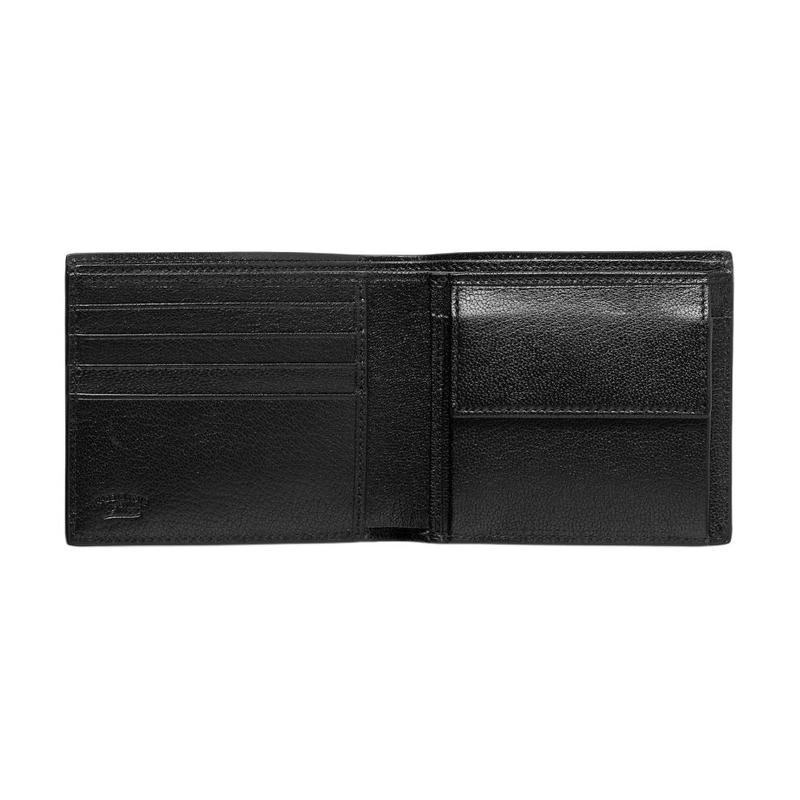 Gucci Lira Bifold Design Leather Wallet Unisex Couple Style Black