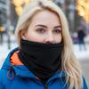 Регулируемый теплый шарф из полярного флиса, ветрозащитная накидка на шею, мужская бандана, флисовый шарф-труба для шеи, маска на пол-лица