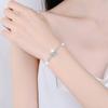925 Sterling Silver Bracelet Women'S Light Luxury Niche Gypsy Square Bag Moissanite Bracelet Jewelry