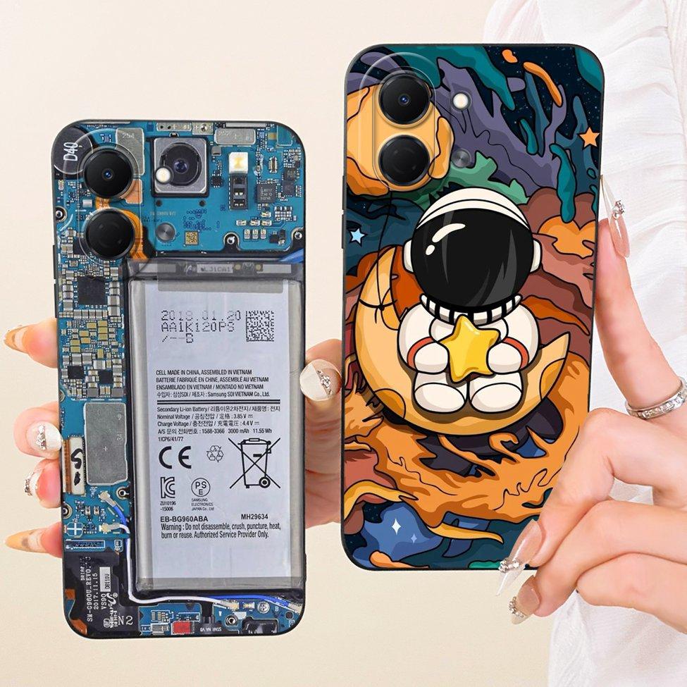 Для Tecno Spark Go 3 5G Чехол Силиконовый Роскошный Модный Цветок Кавайный Расписной Ударопрочный Чехол Для Tecno Spark Go 3 5G KN3 Обложка