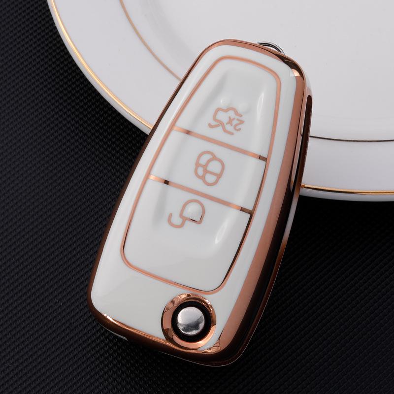 Чехол для ключа Ford для Focus, Edge, Mondeo, Ecosport, Kuga, Fiesta, Everest