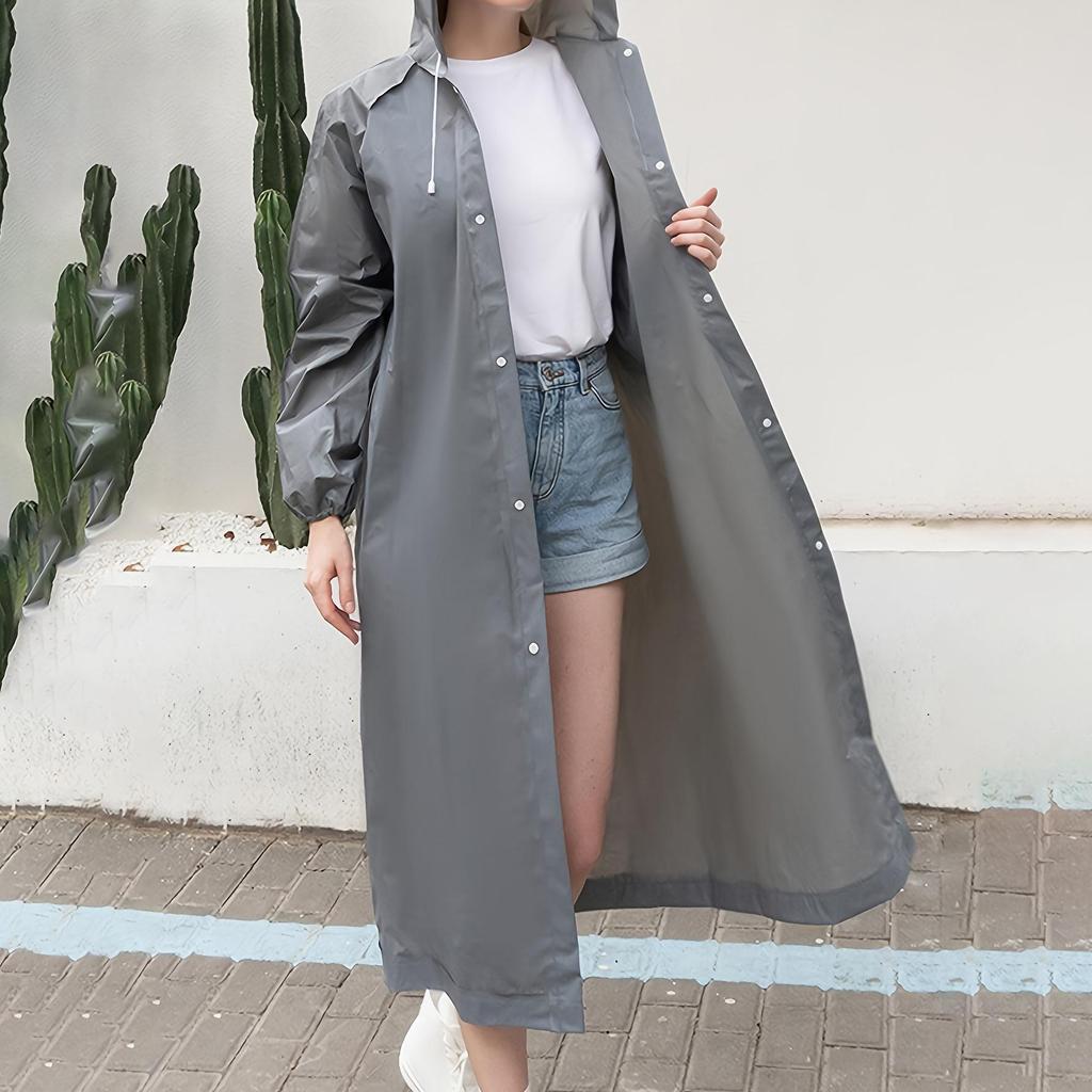 Thickened Adult Rain Jacket, Windproof And Waterproof EVA Thickened Full Body All In One Raincoat, Outdoor Cycling, Portable Raincoat