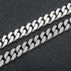 12mm Flip Buckle Double Row Full Diamond Trendy Brand Men's Personalized Hip Hop Cuban Bracelet Zircon