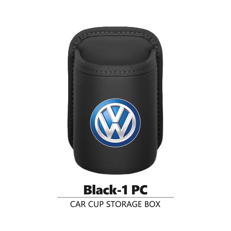 Car Leather Side Door Cup Holder Wear-Resistant Waterproof For Volkswagen VW Scirocco Passat Polo B5 B6 B7 CC Tiguan Sharan zh0