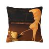 Marcus The Worm Meme Square Pillow Cases Love Robert Cushion Cover Awesome Decorative Pillowcase for Living Room x