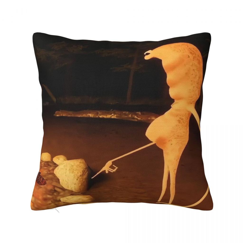 Marcus The Worm Meme Square Pillow Cases Love Robert Cushion Cover Awesome Decorative Pillowcase for Living Room x
