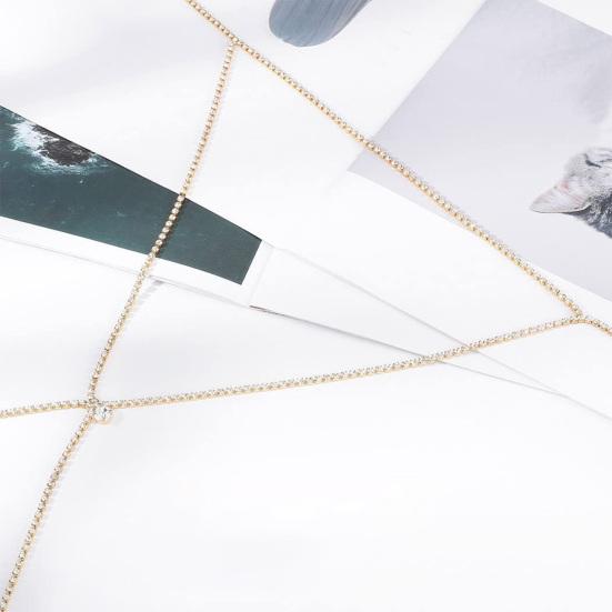 Women Chest Chain Body Chain Body Jewelry Breast Support Chain Club Party Solid Color