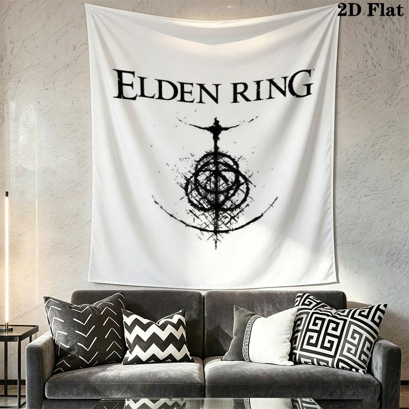 Elden Ring Dawn Wall Hanging Printed Fabric Blanket Decorative Tapestries for Bedroom Living Room Home Decor