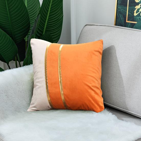 Наволочка, плюшевая двухцветная наволочка, мягкий стильный декоративный чехол со потайной молнией для дома