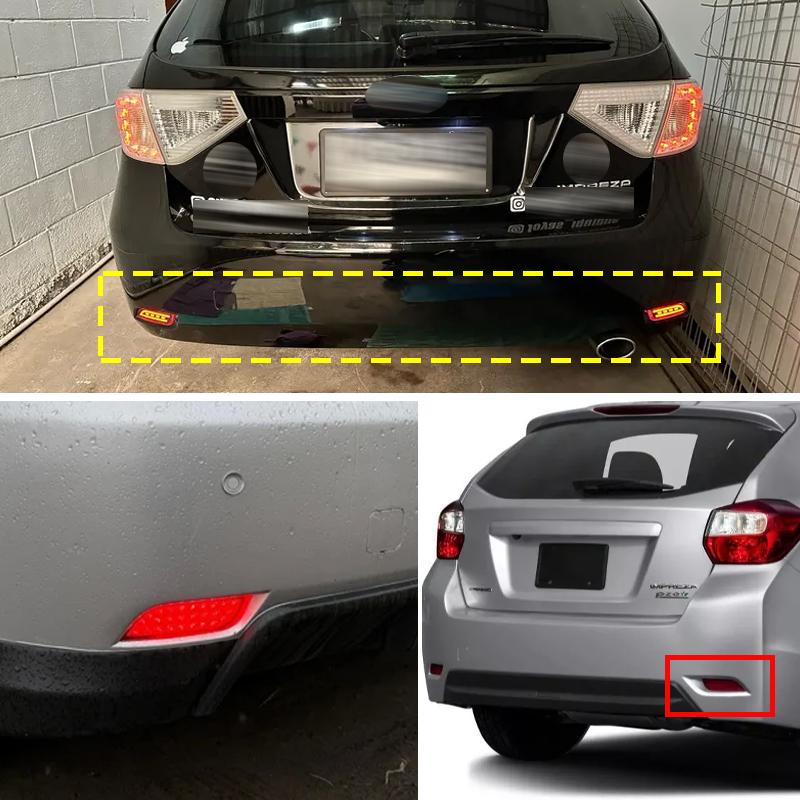 2 шт. Корпус отражателя заднего бампера без лампочки для Subaru Impreza WRX XV Crosstrek Legacy Exiga Levorg Ascent Автоаксессуары