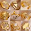 Stainless Steel Love Geometric Ring Women's Opening Adjustable Jewelry Daily Wear