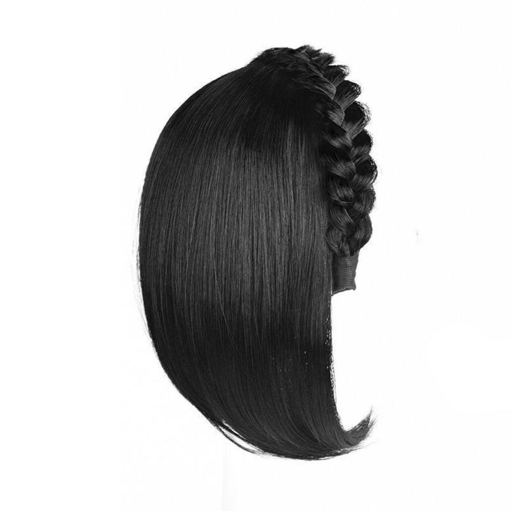 Заколка-полуободок, парик-обруч для волос, сменный блок, заплетенный в косу рыбий хвост, накладка для волос, вечеринка