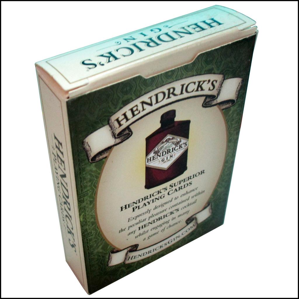 Hendrick's Gin Playing Cards Deck 9*6cm - Unusual Victorian Style Collector’s Cards with Cocktail Recipes Full 52-card Deck