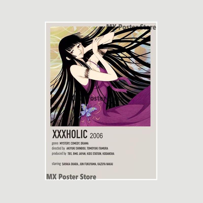 Убийца Демонов, белый бумажный плакат, классический японский аниме-сериал, художественная мультяшная живопись, наклейка для домашнего бара, художественная настенная декоративная фреска