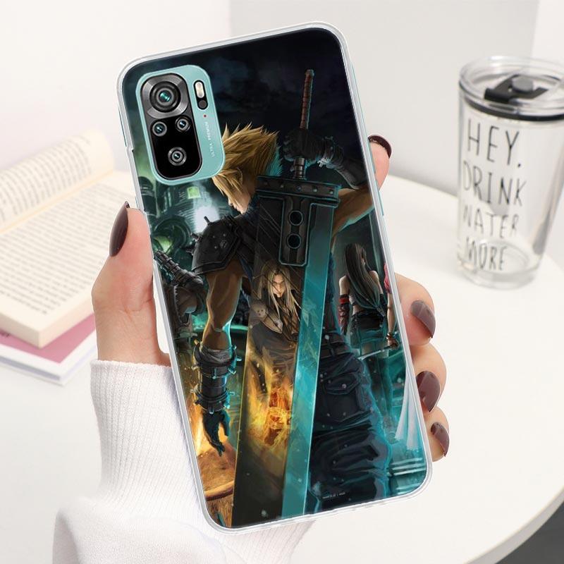 Final Fantasy VII Coque Phone Case For Xiaomi Redmi Note 13 14 12S 12 11S 11T 11E Pro Plus 11 10 10S 4G 5G 14Pro Soft Silicone C