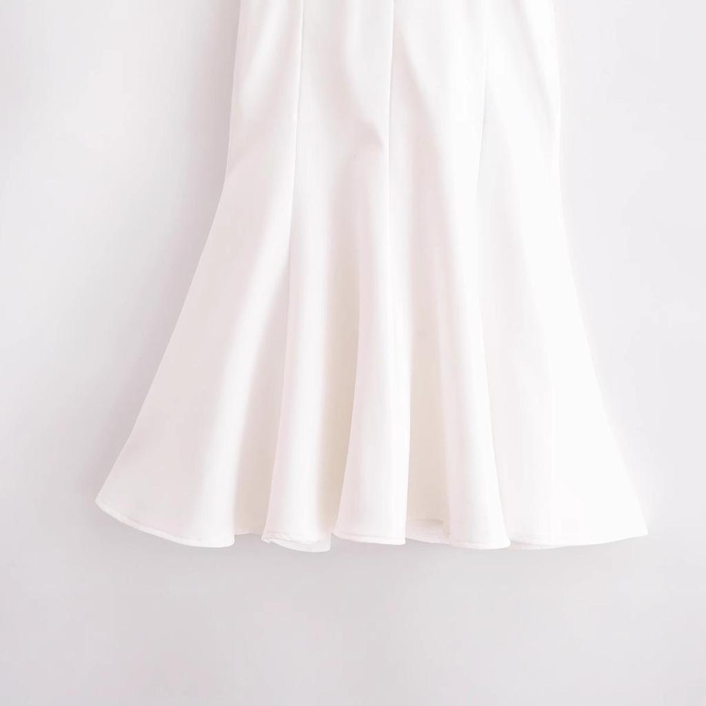 Весна 2025 Женское европейское и американское стиль приталенное платье-свинг с вырезом халтер