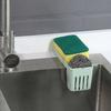 Suction-type dishwashing sponge holder for bathroom and kitchen