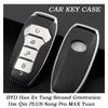 Кожаный ТПУ Чехол-накладка для ключа автомобиля для BYD Han Ev Tang Второе поколение Dm Qin PLUS Song Pro MAX Yuan Авто Аксессуары для защиты