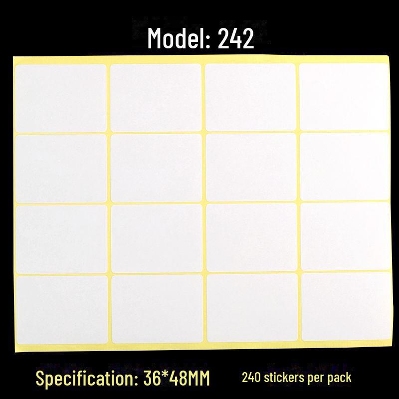 A5 Self-Adhesive Blank White Stickers for Printing and Handwriting Labels