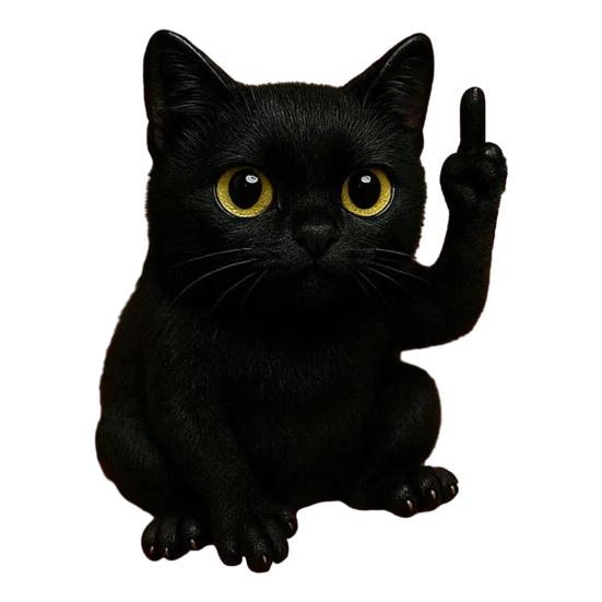 Средний палец животного орнамент синтетическая смола статуя реалистичный дизайн скульптура смешной юмористический домашний декор