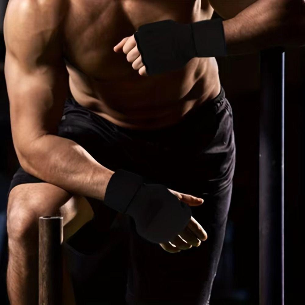 Thickened Boxing Gloves Punching Mitts Half-Finger Boxing Gloves Fighting Training