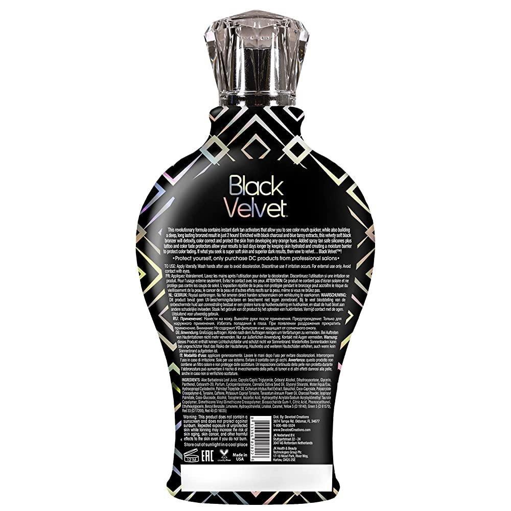 Devoted Creations Black Velvet Anti-Orange Tanning Shop Автозагар Лосьон Бронзер для загара, 1 шт.